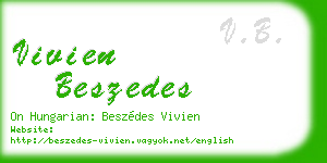 vivien beszedes business card